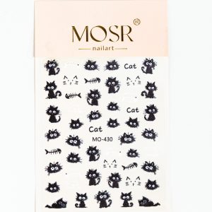 kattastrof Nagelstickers 180st 4ark