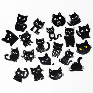 Kattastrof Stickers 50st 5-8cm