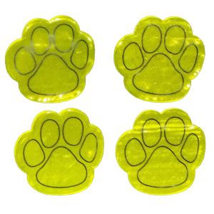 Stora reflekterande stickers tassar 20st
