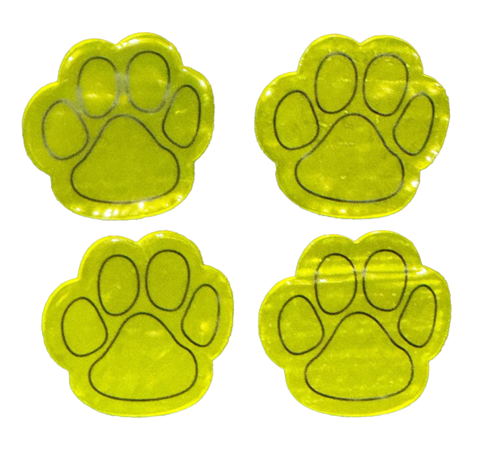 Stora reflekterande stickers tassar 20st
