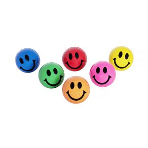 Stora smile studsbollar 4,2cm 25st