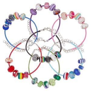 Armband med glaspärlor 7 st