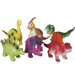 Stora olika roliga Dino 18cm 12st